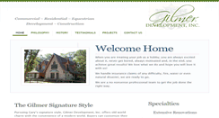 Desktop Screenshot of gilmerdevelopment.com